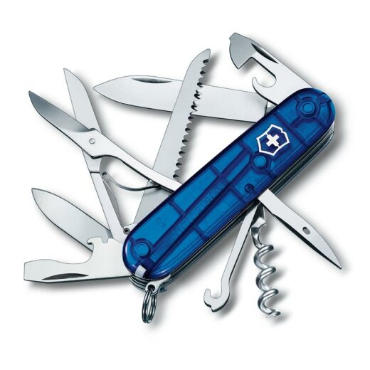 Victorinox Huntsman Blau, transparent