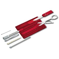 Victorinox SwissCard Classic, rot transparent