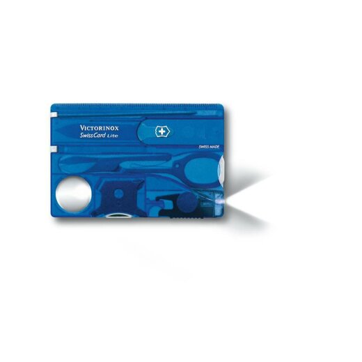 Victorinox SwissCard Lite - LED weiss Saphir Transparent