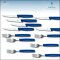Victorinox Tafelbesteck 12 tlg. ,blau (Steakmesser + Gabel)
