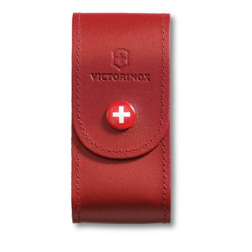 Victorinox Gürteletui (#19), Leder rot ,breit