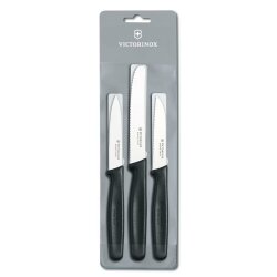 Victorinox Gemüsemesser Set ,3 tlg. ,schwarz