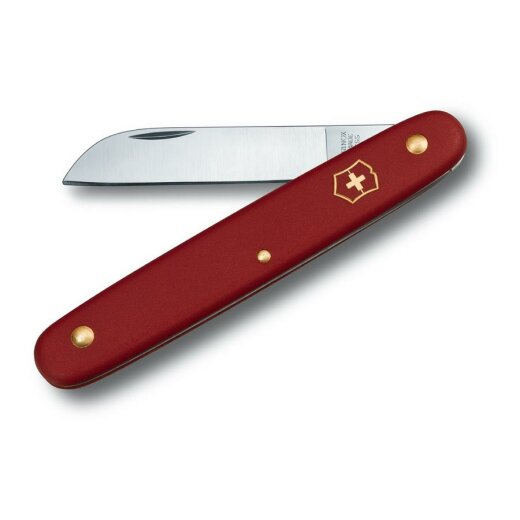 Victorinox Blumenmesser, Nylon rot , 55mm ,gerade Klinge