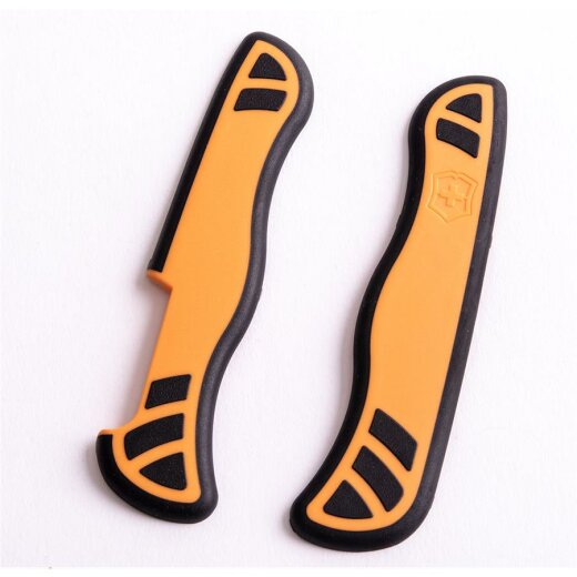 Griffschalen ,orange/schwarz 111 mm , Linerlock