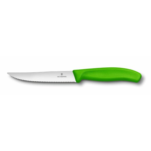 Victorinox Pizzamesser mit Wellenschliff  ,grün