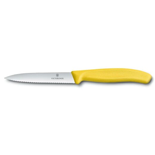 Victorinox Gemüsemesser,10 cm Wellenschliff - gelb