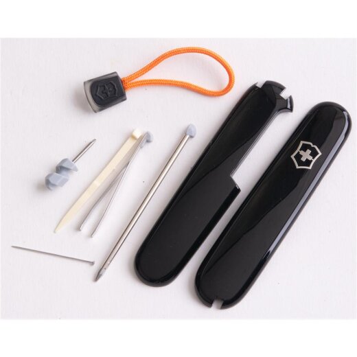 Vorderseite Victorinox Set Schwarz Plus Orange