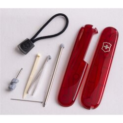 Vorderseite Victorinox Set Rot Trans Plus Schwarz