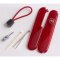 Victorinox Schalen Ersatzteil Set - mit roter Kordel - für 91er Messer