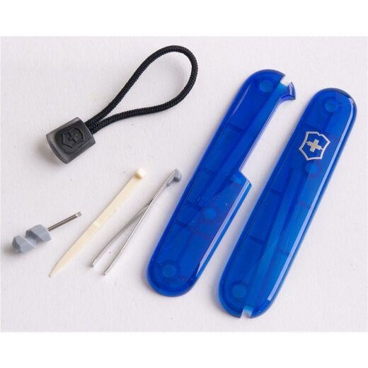 Victorinox Schalen Ersatzteil Set - mit schwarzer Kordel - für 91er Messer