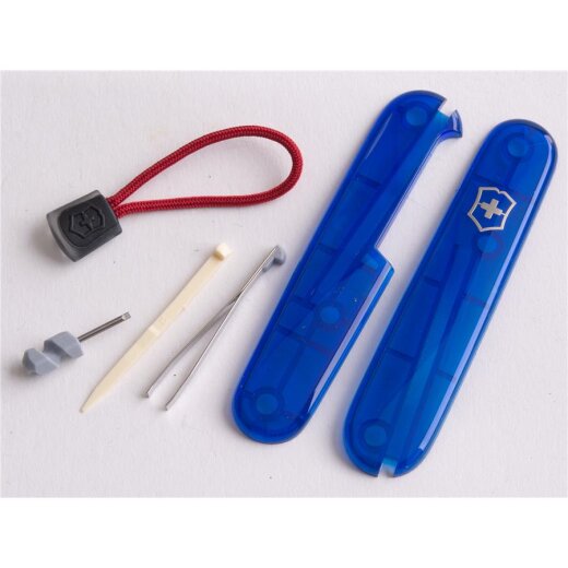 Vorderseite Victorinox Set Blau Trans Rot