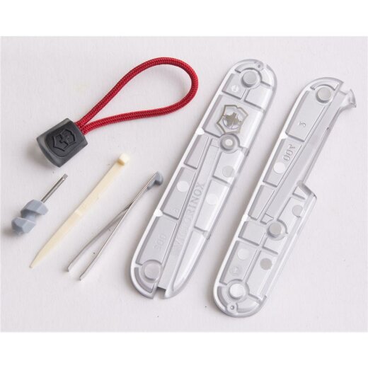 Victorinox Schalen Ersatzteil Set - mit roter Kordel - für 91er Messer