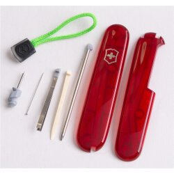 Vorderseite Victorinox Set Rot Trans Plus
