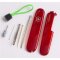 Victorinox Schalen Ersatzteil Set - Plus - mit grün/schwarzer Kordel - für 91er Messer