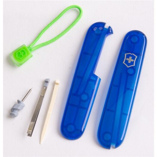 Vorderseite Victorinox Set Blau Trans