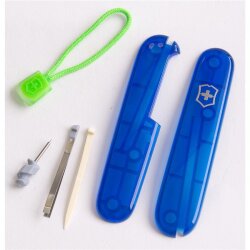 Vorderseite Victorinox Set Blau Trans