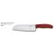 Victorinox SwissClassic, Santokumesser, Kullenschliff, 17cm, rot