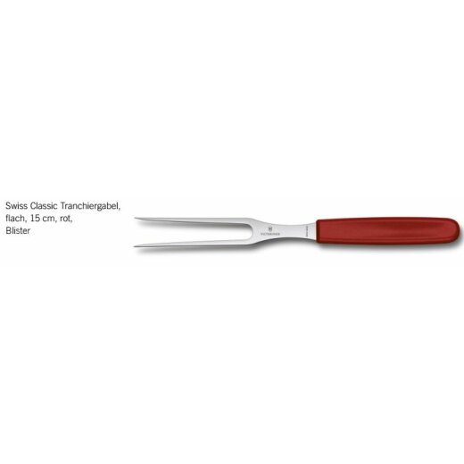 Victorinox Swiss Classic Tranchiergabel ,15 cm ,rot