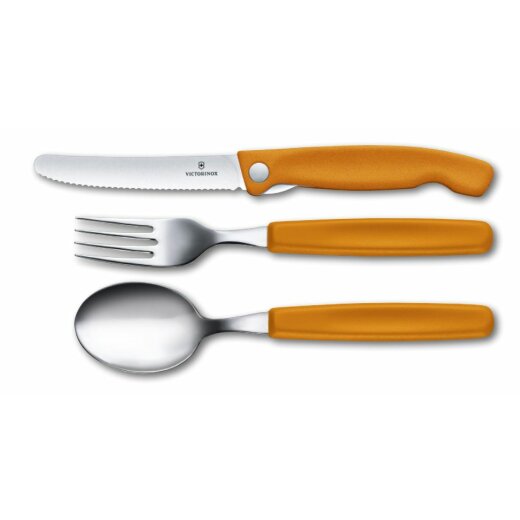 Swiss Classic Besteck-Set ,3 teilig - orange