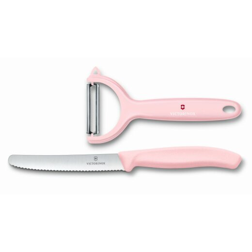 Swiss Classic Gemüsemesser-Set, 2-teilig, rosa
