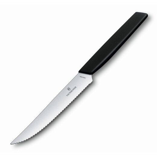 Victorinox Swiss Modern Steak- & Pizzamesser, 12 cm ,schwarz