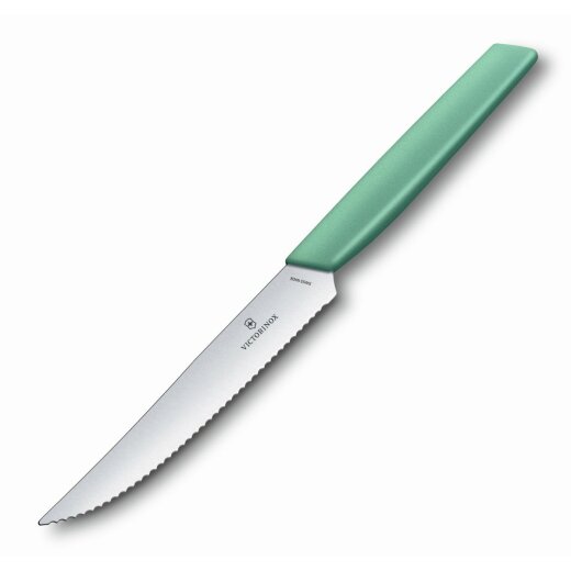 Victorinox Swiss Modern Steak- & Pizzamesser, 12 cm ,Mint-grün