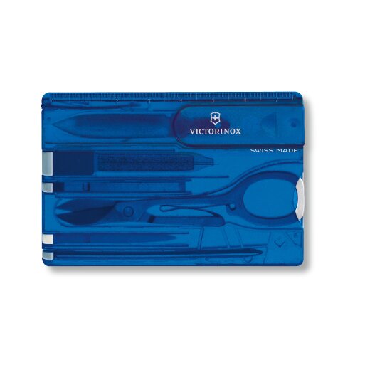 Victorinox SwissCard Classic, blau transparent