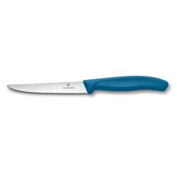 Steakmesser mit Wellenschliff, 11 cm, blau
