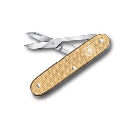 Taschenschere,mit goldenen Aloxschalen  von Victorinox