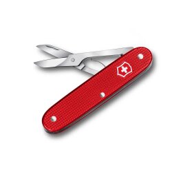 Taschenschere,mit roten Aloxschalen  von Victorinox