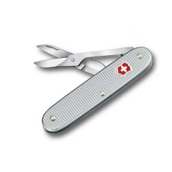 Taschenschere,mit silbernen Aloxschalen  von Victorinox
