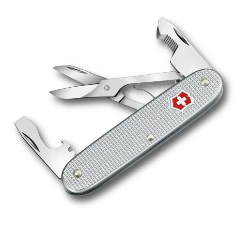 Taschenmesser,mit silbernen Aloxschalen  von Victorinox