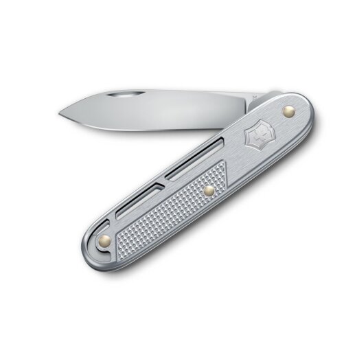 Victorinox Onefold Taschenmesser aus der Alox Refined Collection mit skelettierten Griffschalen in Rot, Silber oder Dunkelblau