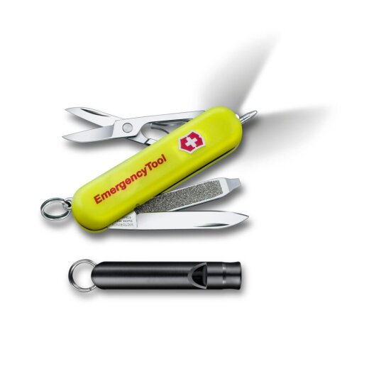 Victorinox Signature Lite Emergency Tool mit LED-Licht und Trillerpfeife