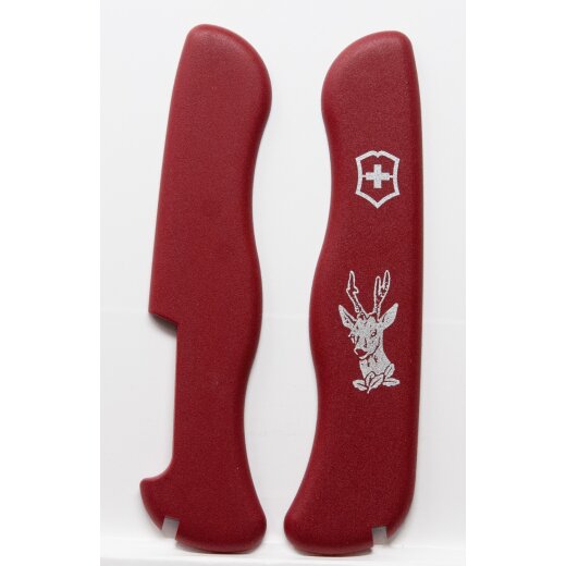 Griffschalen ,rot (Hirsch), für 111 mm Messer mit Linerlock